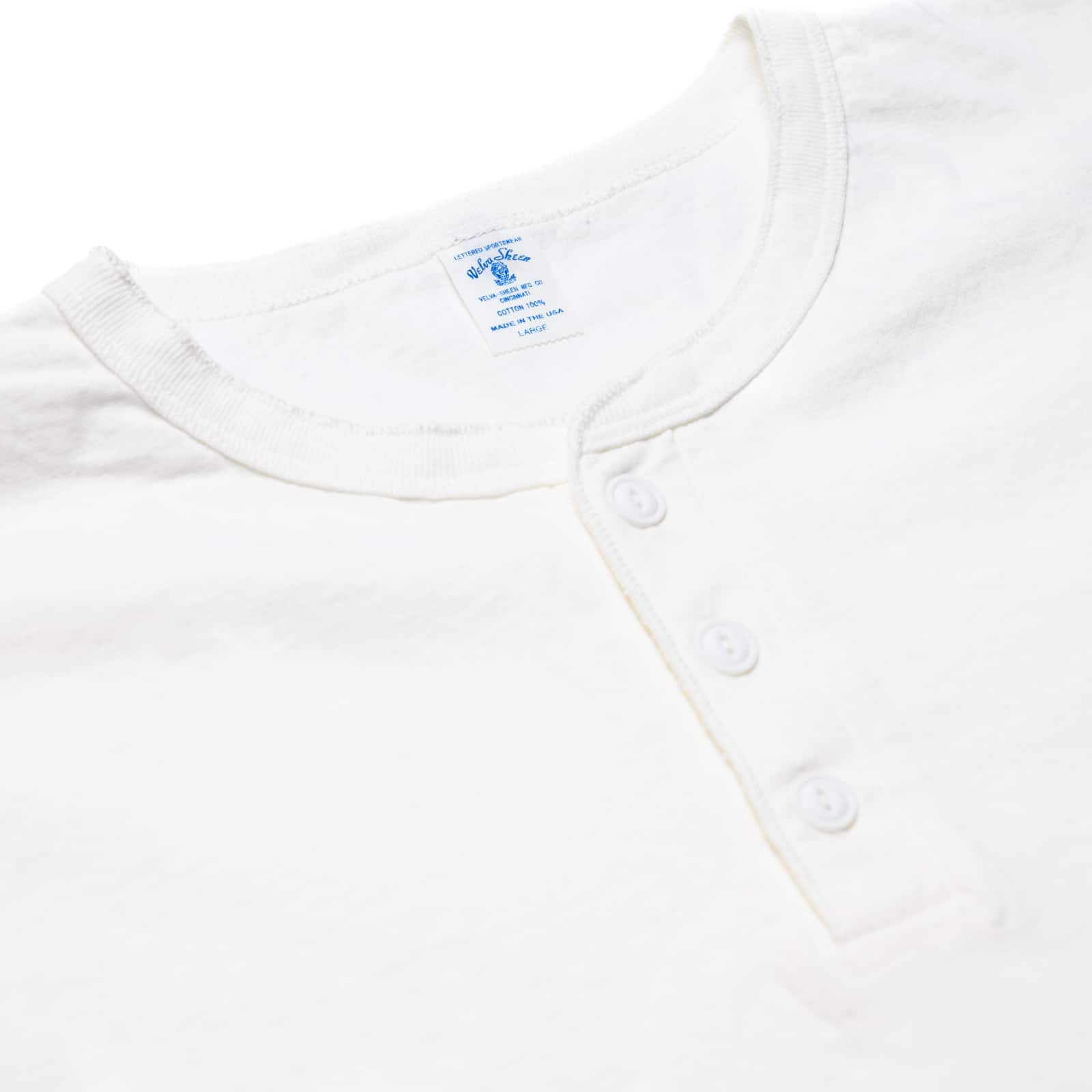 Short Sleeve Henley - White - Image 3