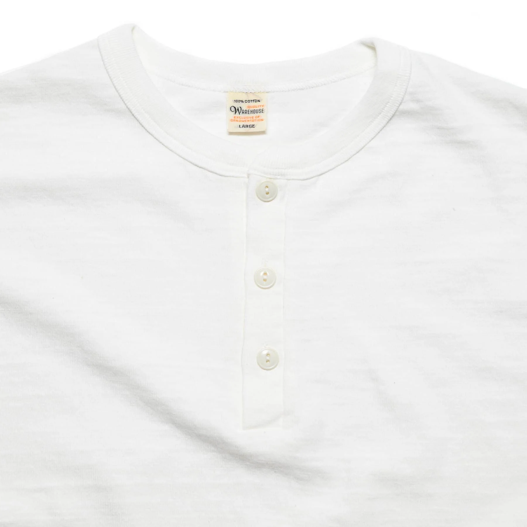 4601 Henley Tee - White - Image 2
