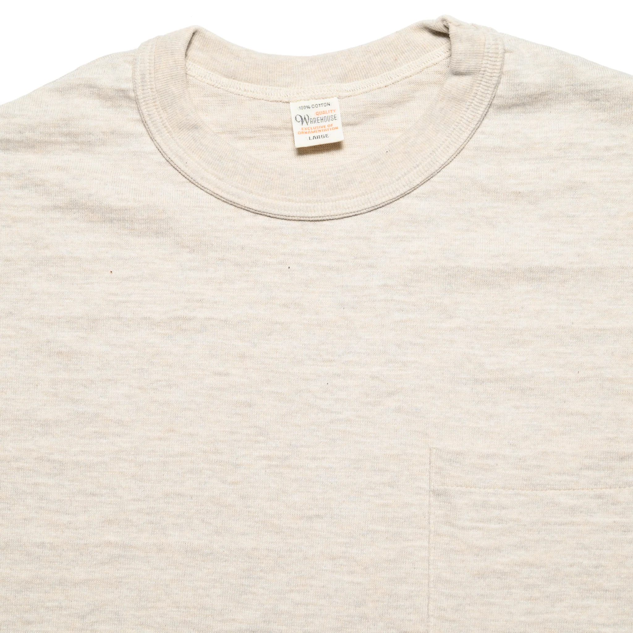 4601P Cotton Pocket Tee - Oatmeal - Image 2