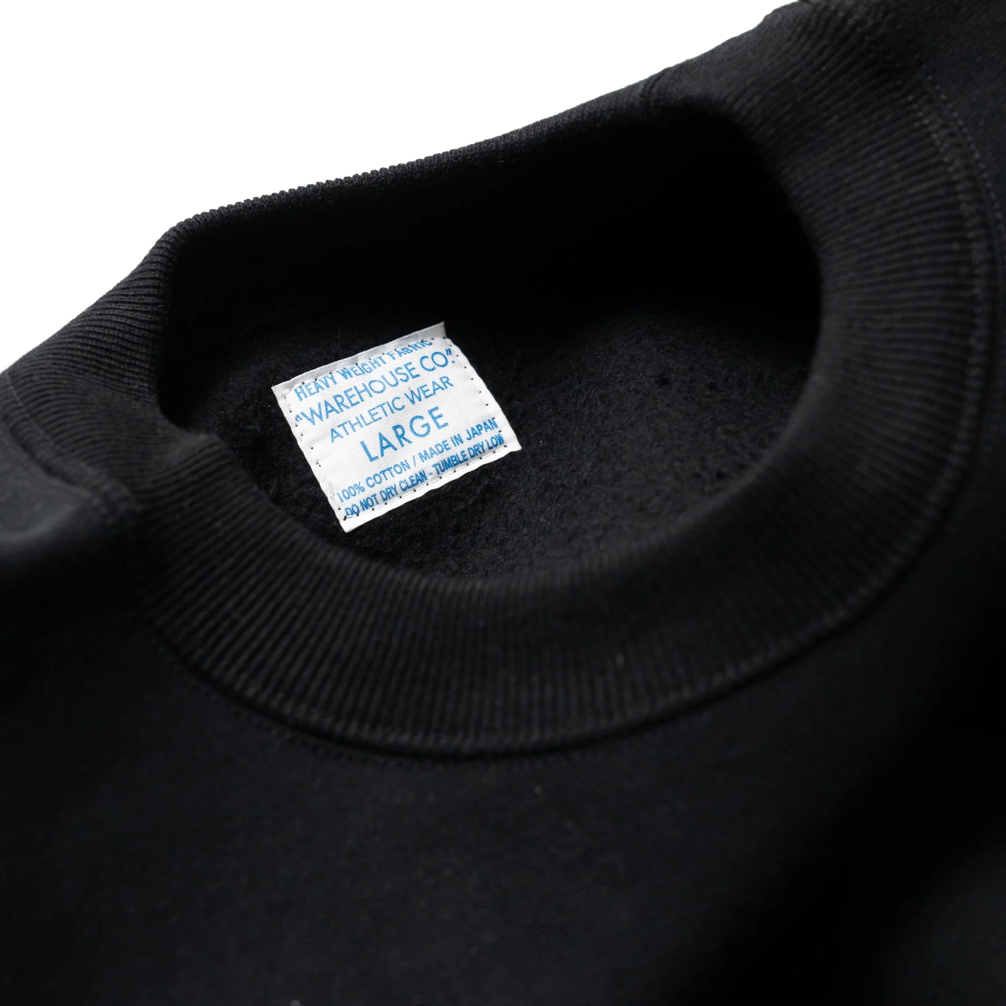 483 Reverse Weave Loopwheel Sweatshirt - Black - Image 3