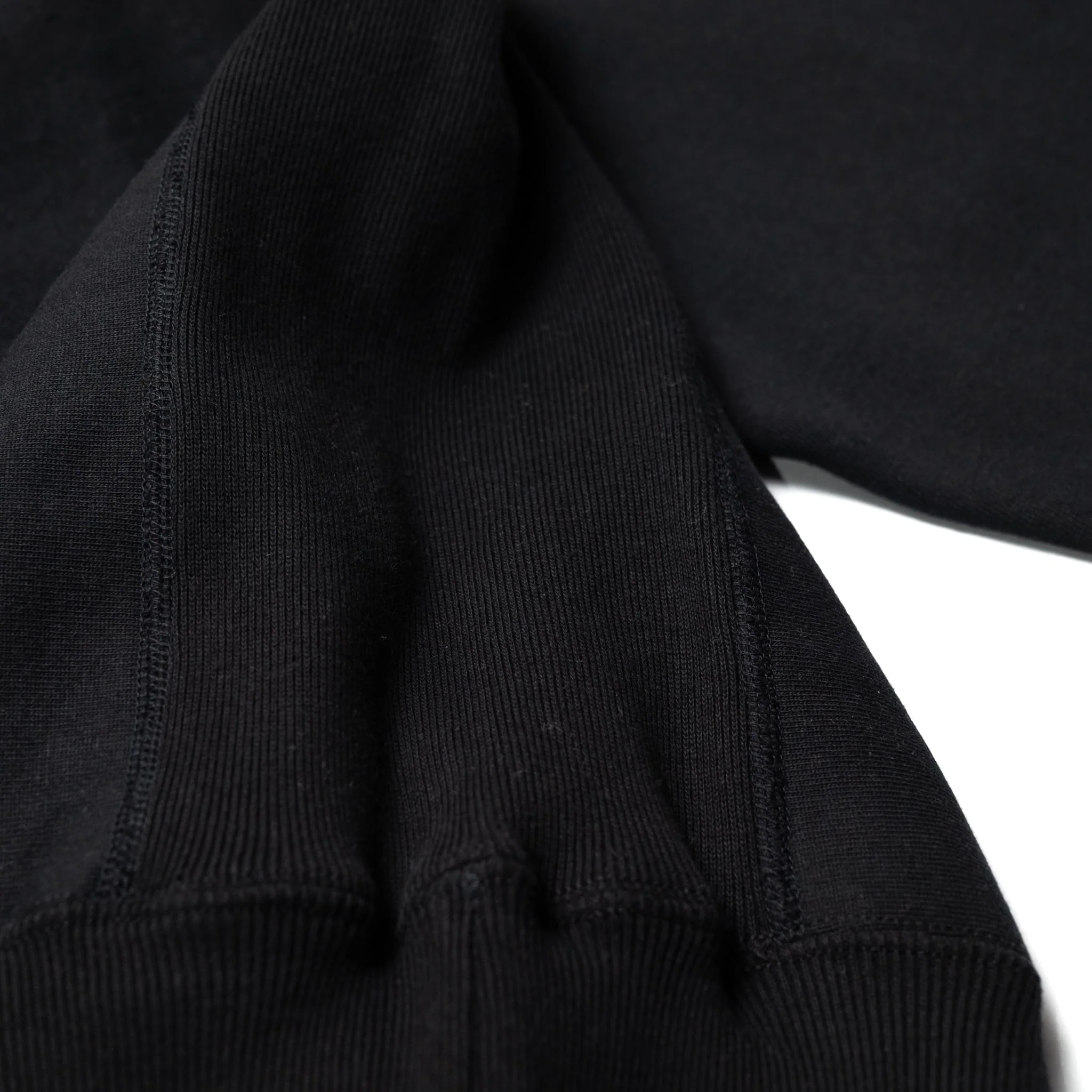 483 Reverse Weave Loopwheel Sweatshirt - Black - Image 4