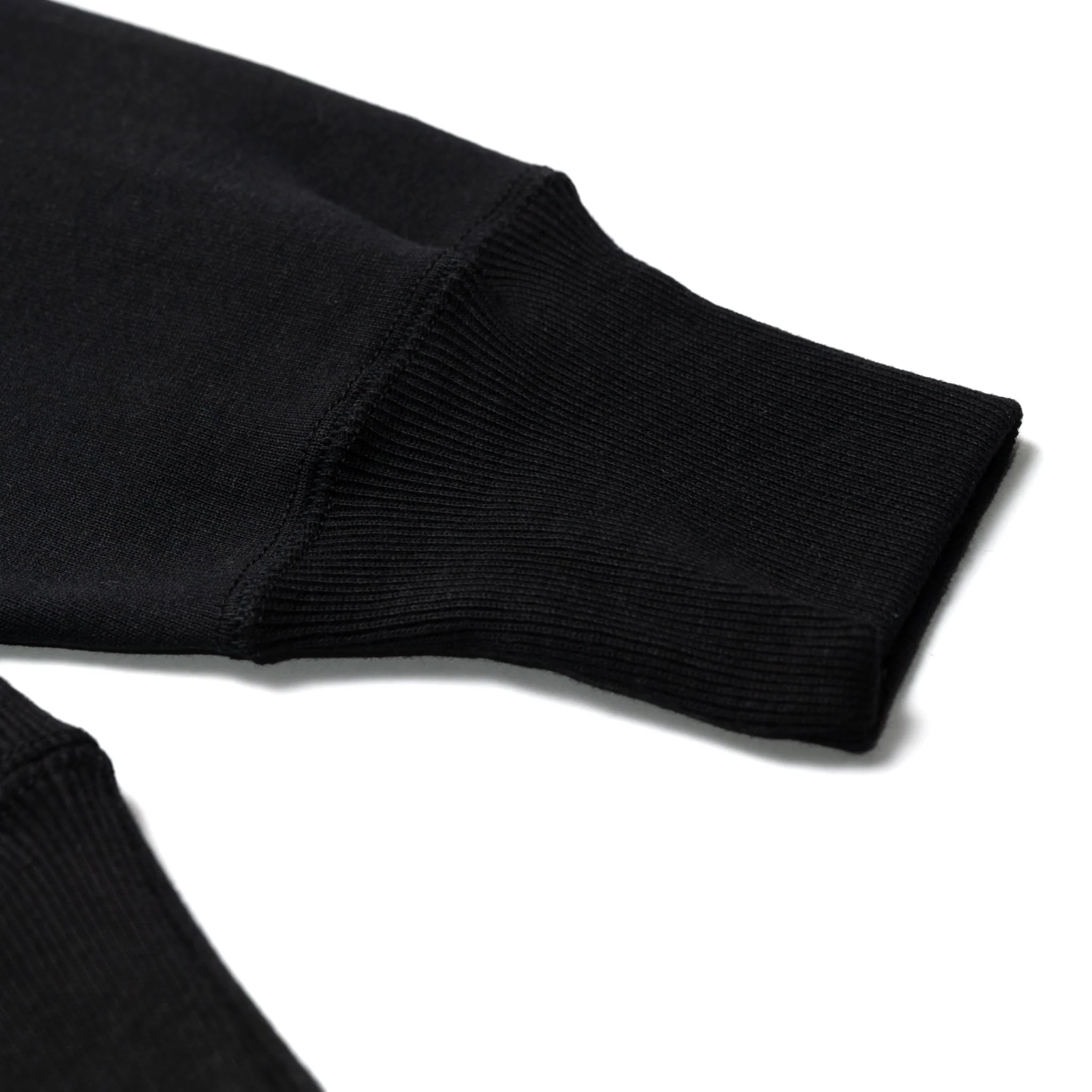 483 Reverse Weave Loopwheel Sweatshirt - Black - Image 6