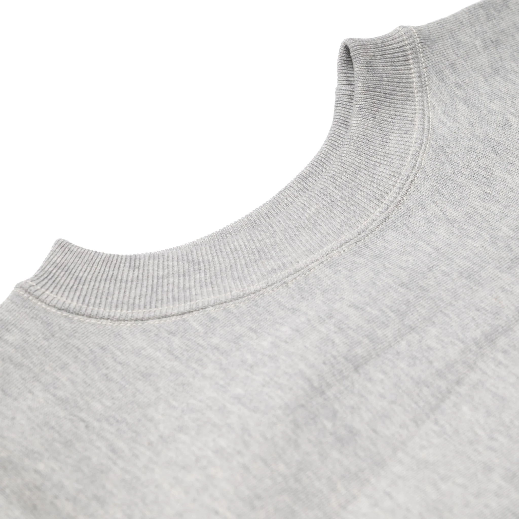 483 Reverse Weave Loopwheel Sweatshirt - Heather Grey - Image 2