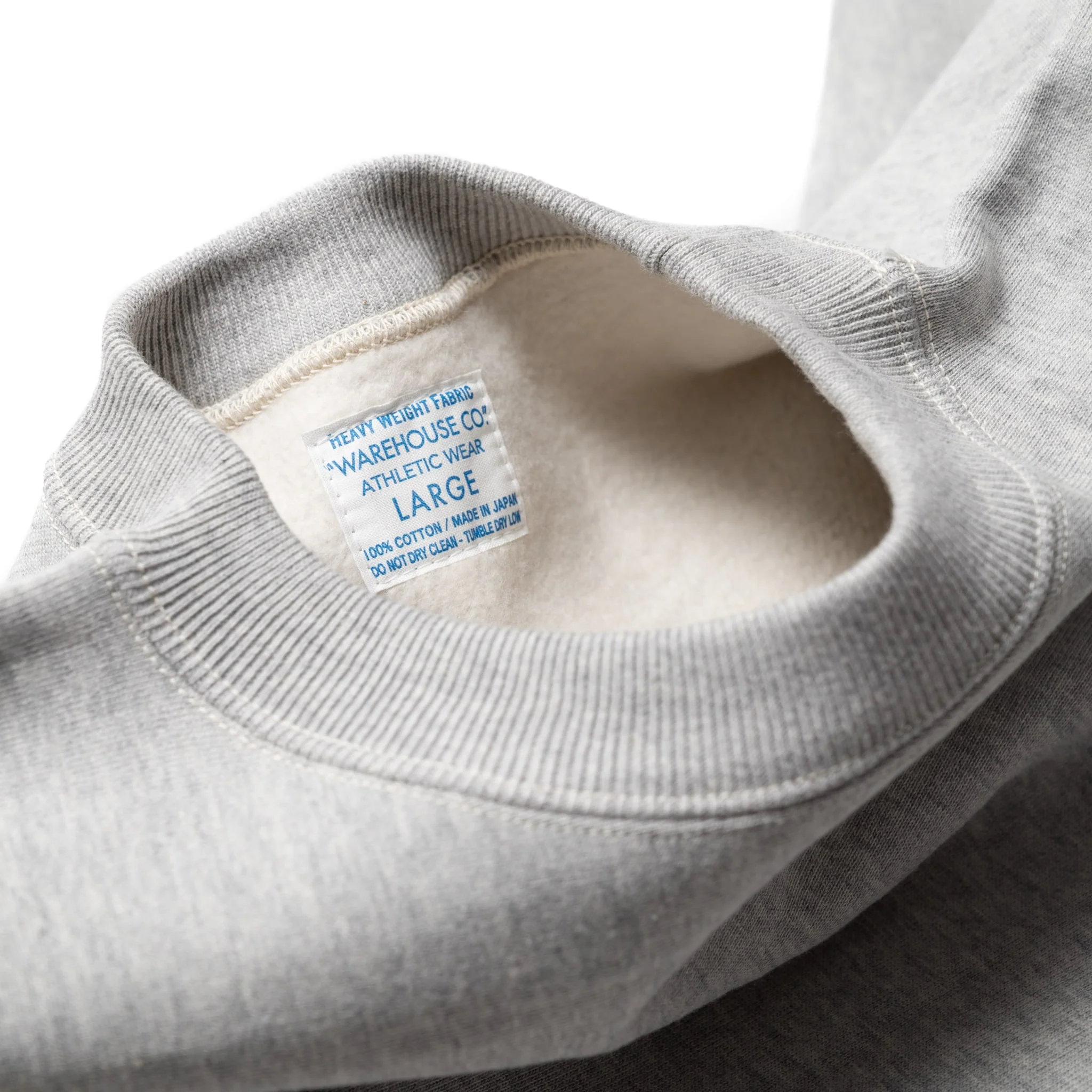 483 Reverse Weave Loopwheel Sweatshirt - Heather Grey - Image 3