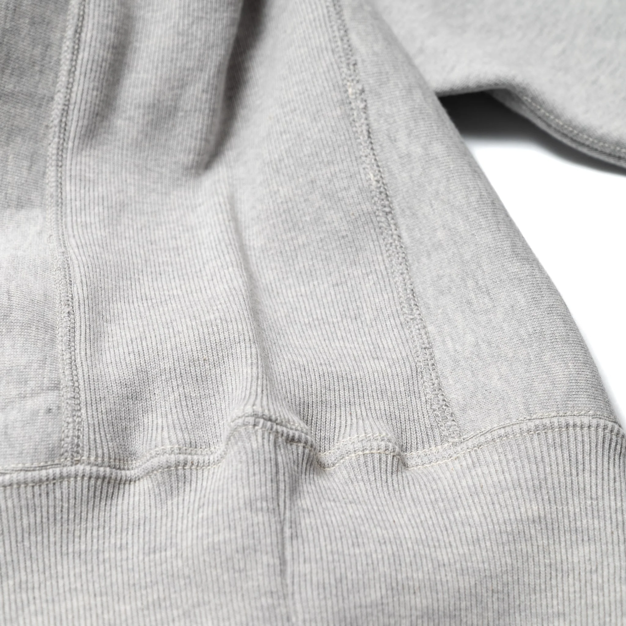 483 Reverse Weave Loopwheel Sweatshirt - Heather Grey - Image 4