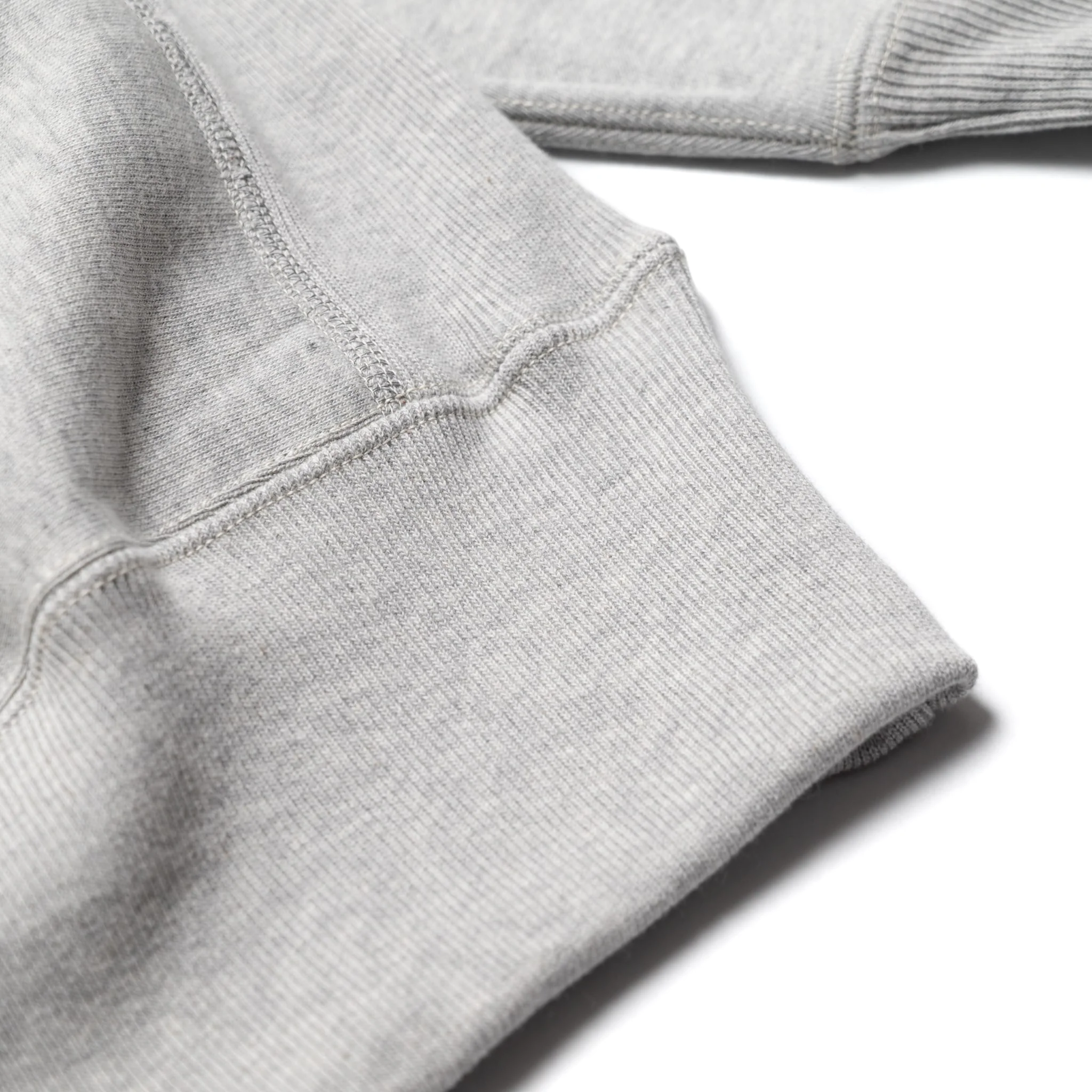 483 Reverse Weave Loopwheel Sweatshirt - Heather Grey - Image 6