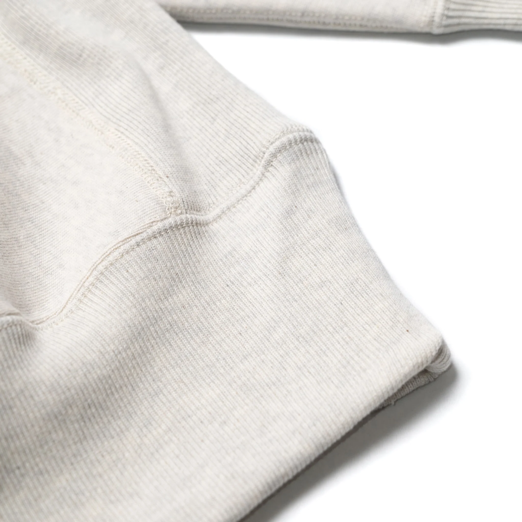 483 Reverse Weave Loopwheel Sweatshirt - Oatmeal - Image 6