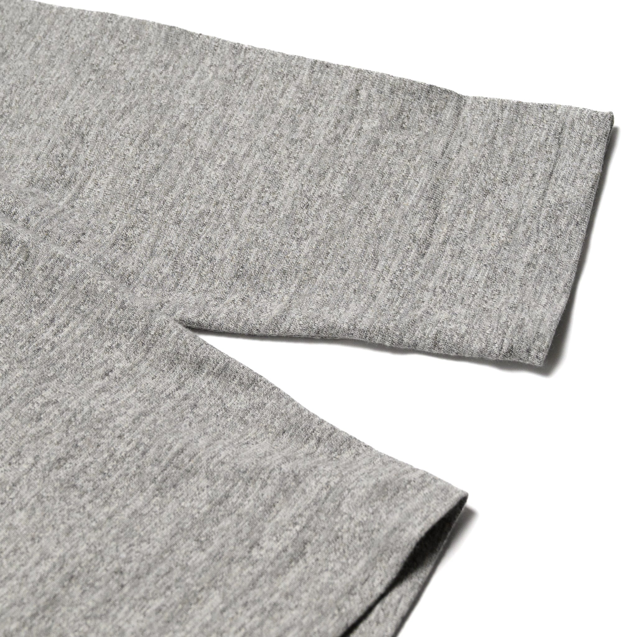 5907 Long Sleeve Henley  - Heather Grey - Image 4