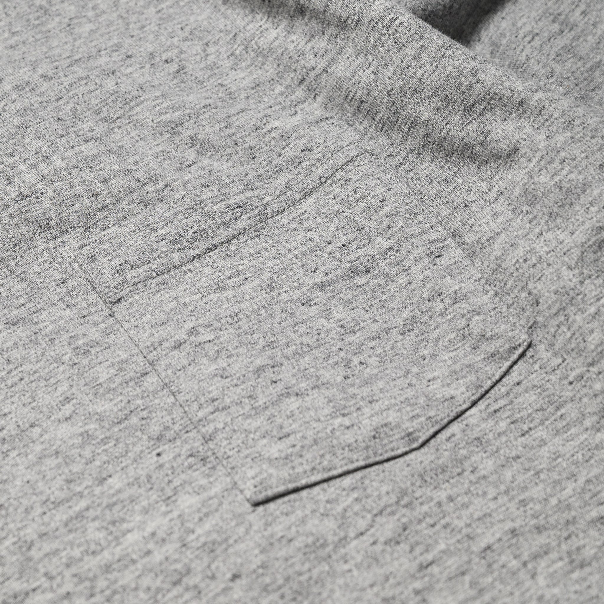 WV68849 Heavyweight Long Sleeve Pocket T-Shirt Heather Grey - Image 3