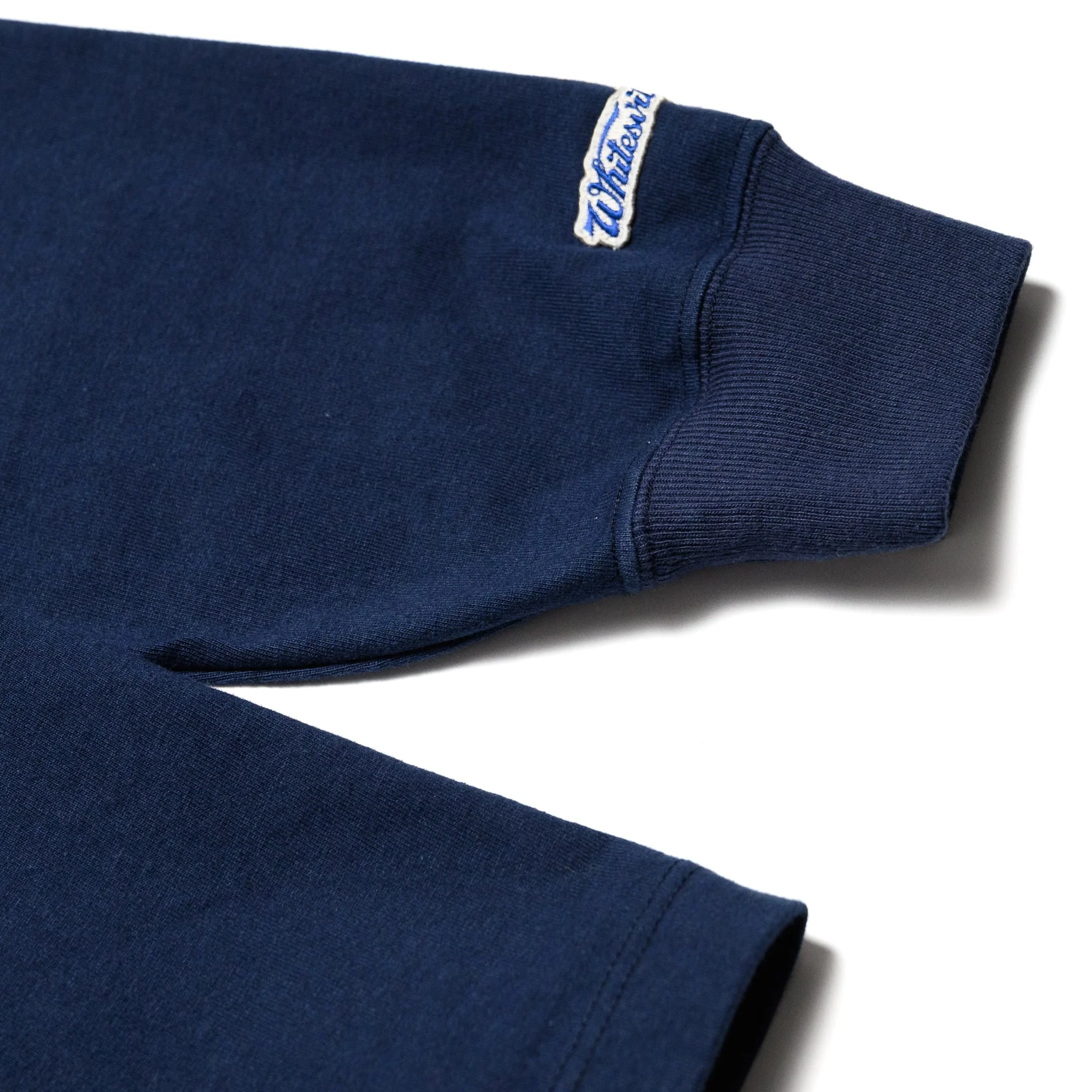 WV68849 Heavyweight Long Sleeve Pocket T-Shirt Navy - Image 4
