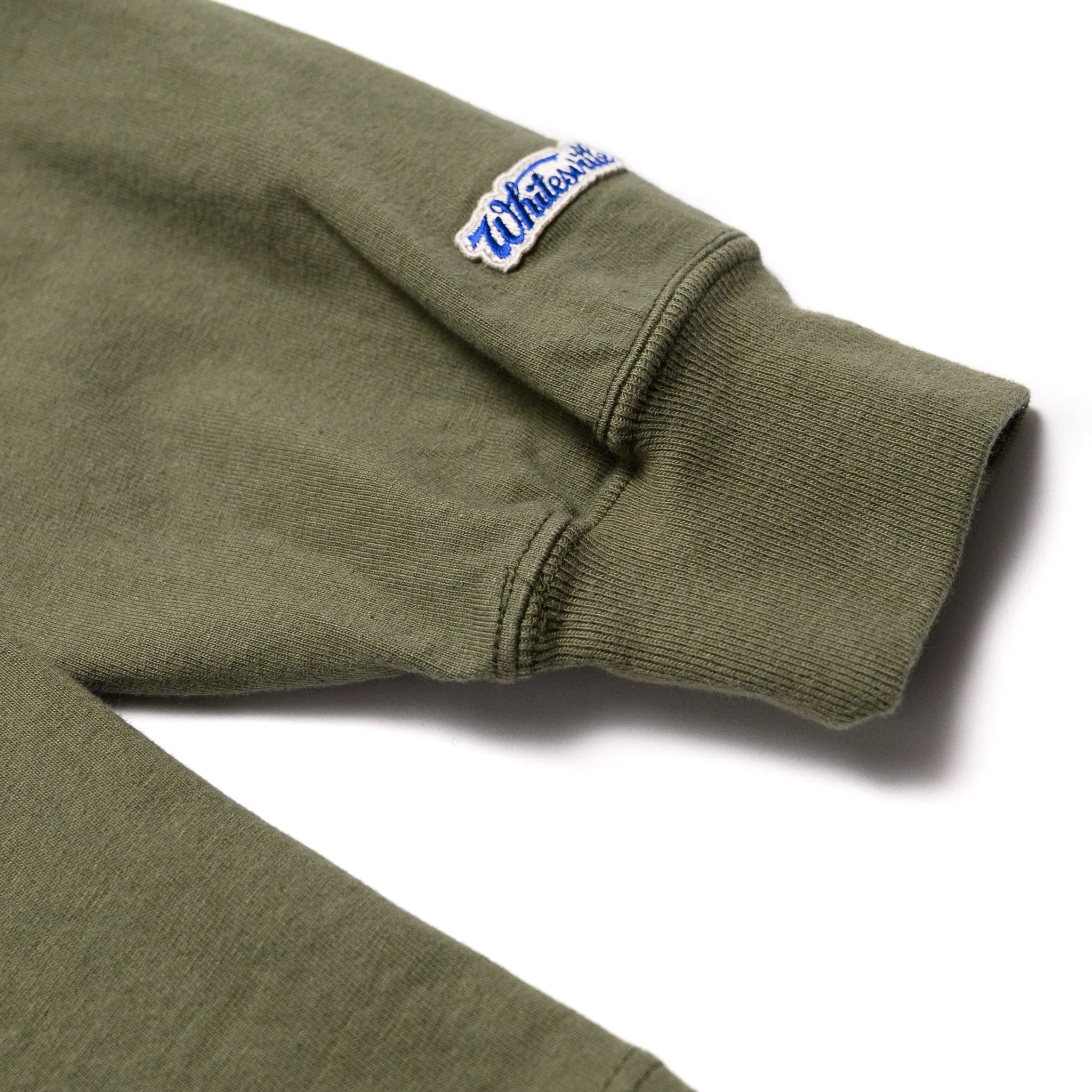 WV68849 Heavyweight Long Sleeve Pocket T-Shirt Olive - Image 4