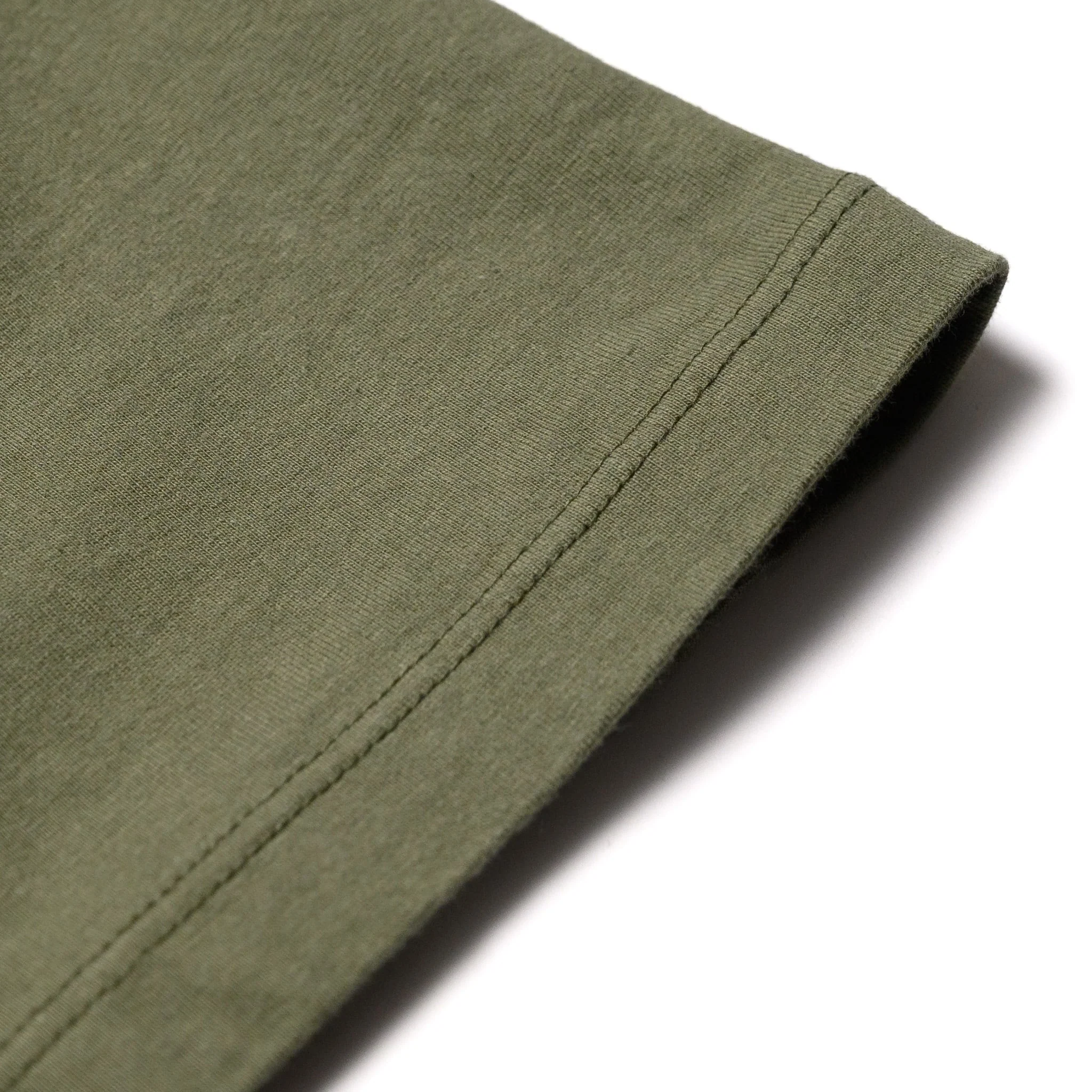 WV68849 Heavyweight Long Sleeve Pocket T-Shirt Olive - Image 5