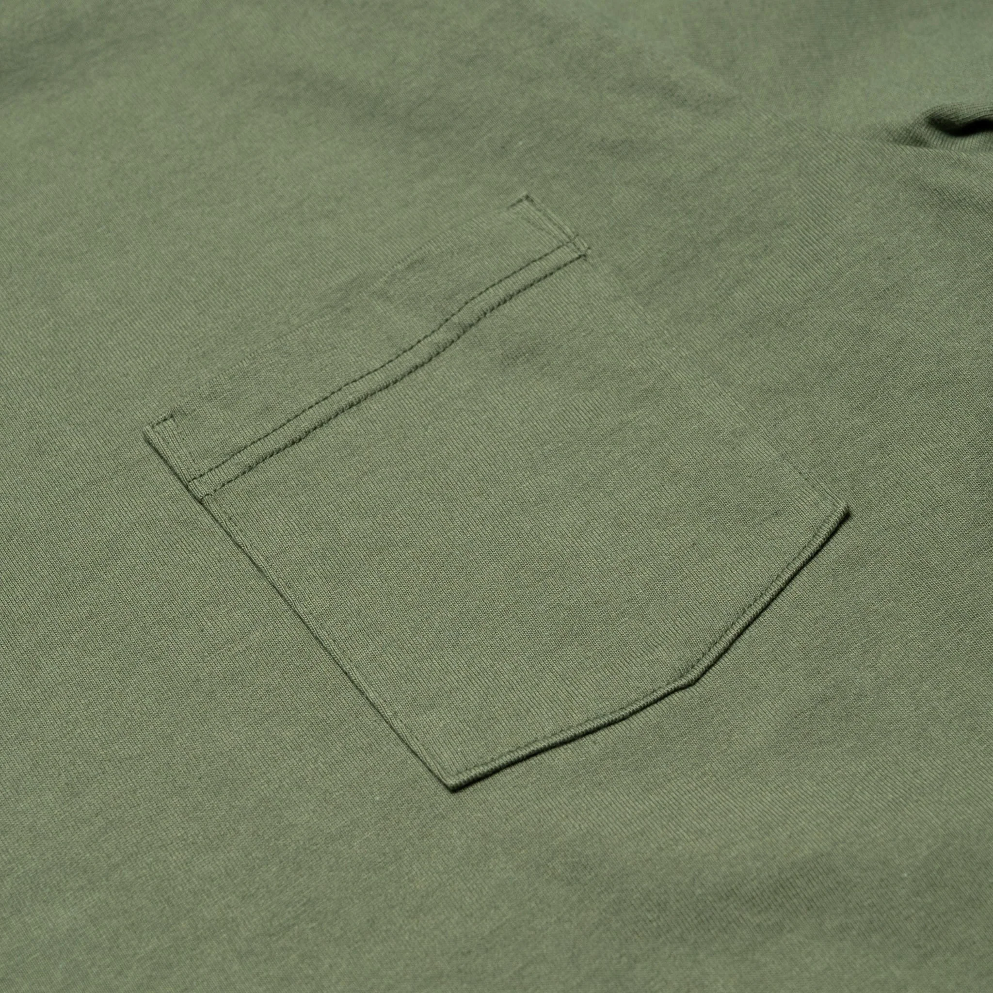 WV78932 Heavyweight Pocket Tee - Olive - Image 3