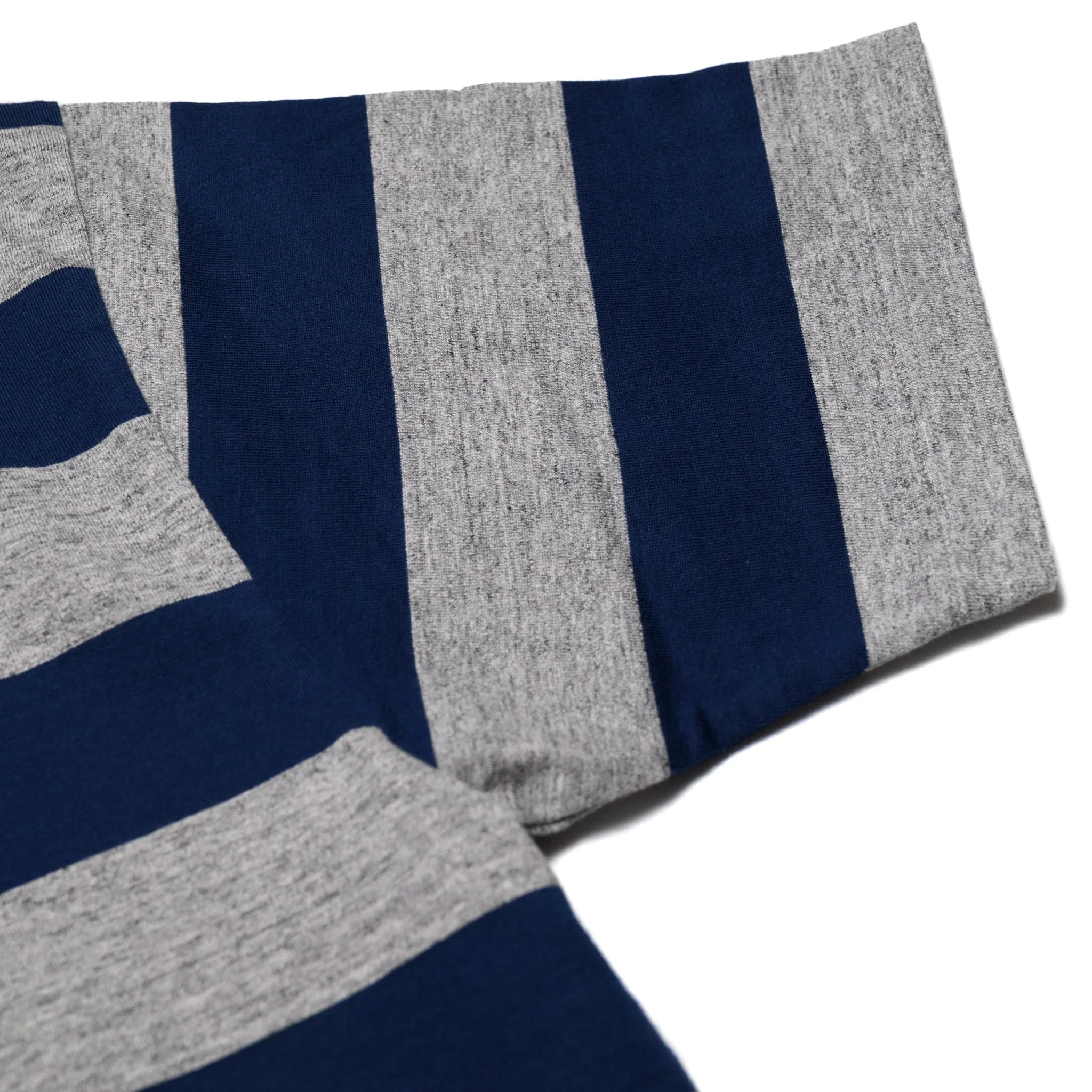 WV79147 Border T-Shirt Heather Grey/Navy - Image 4