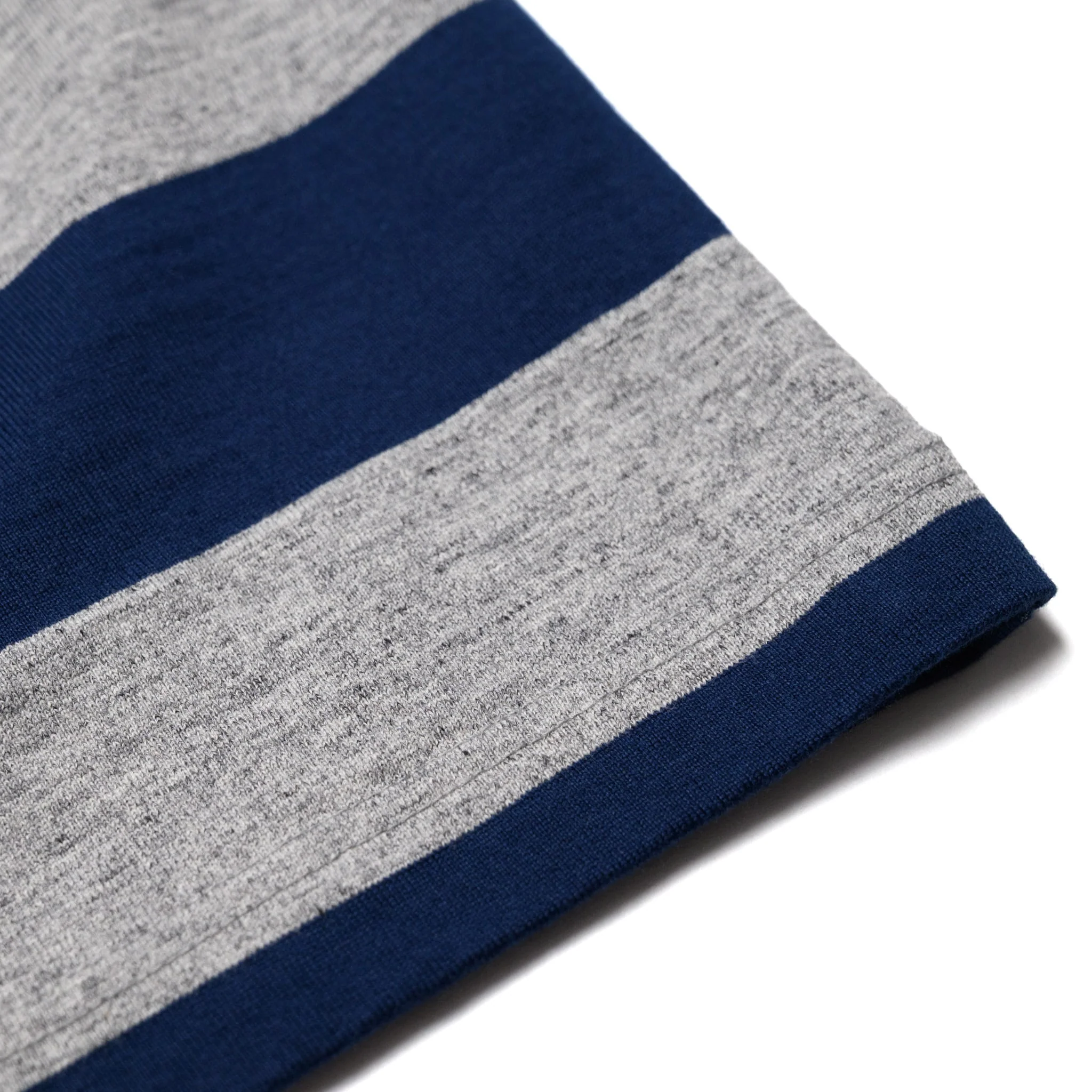 WV79147 Border T-Shirt Heather Grey/Navy - Image 5