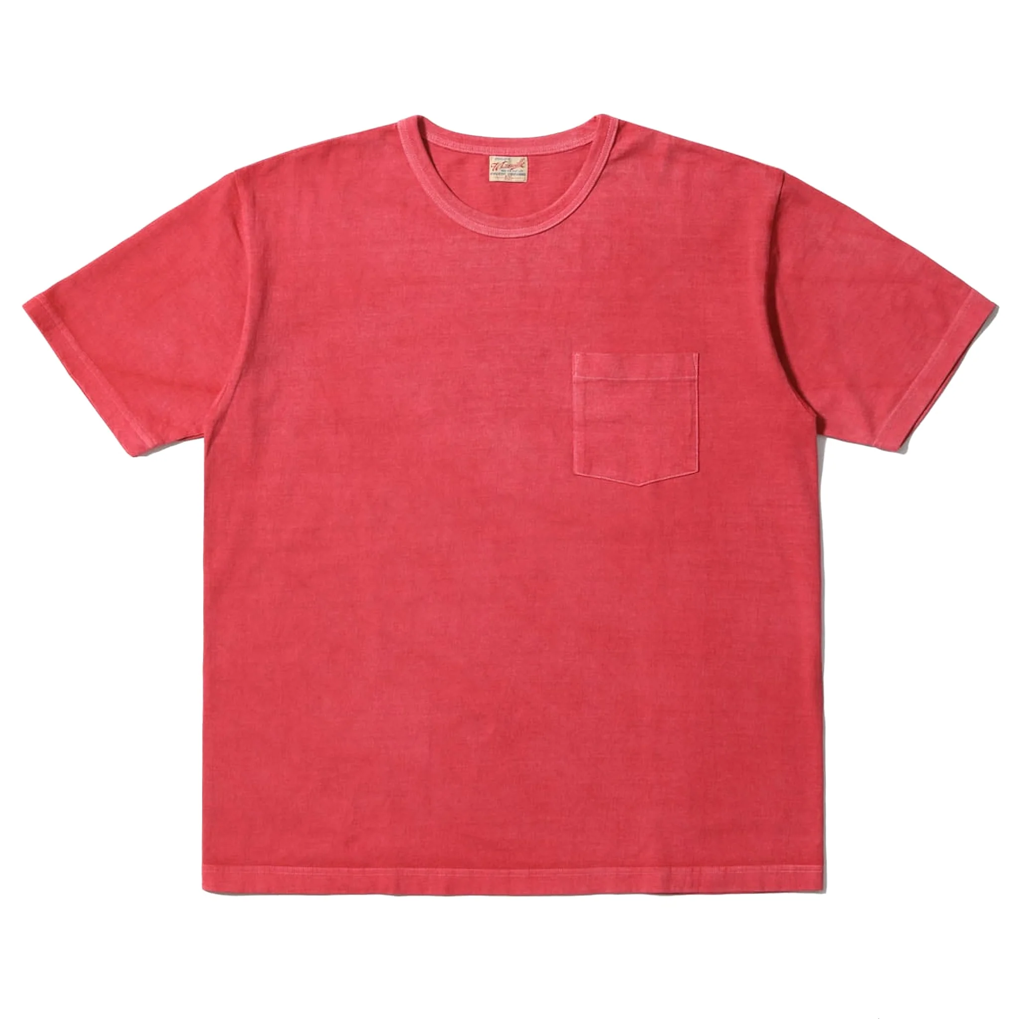 WV79531 Pigment Dyed Pocket Tee - Red