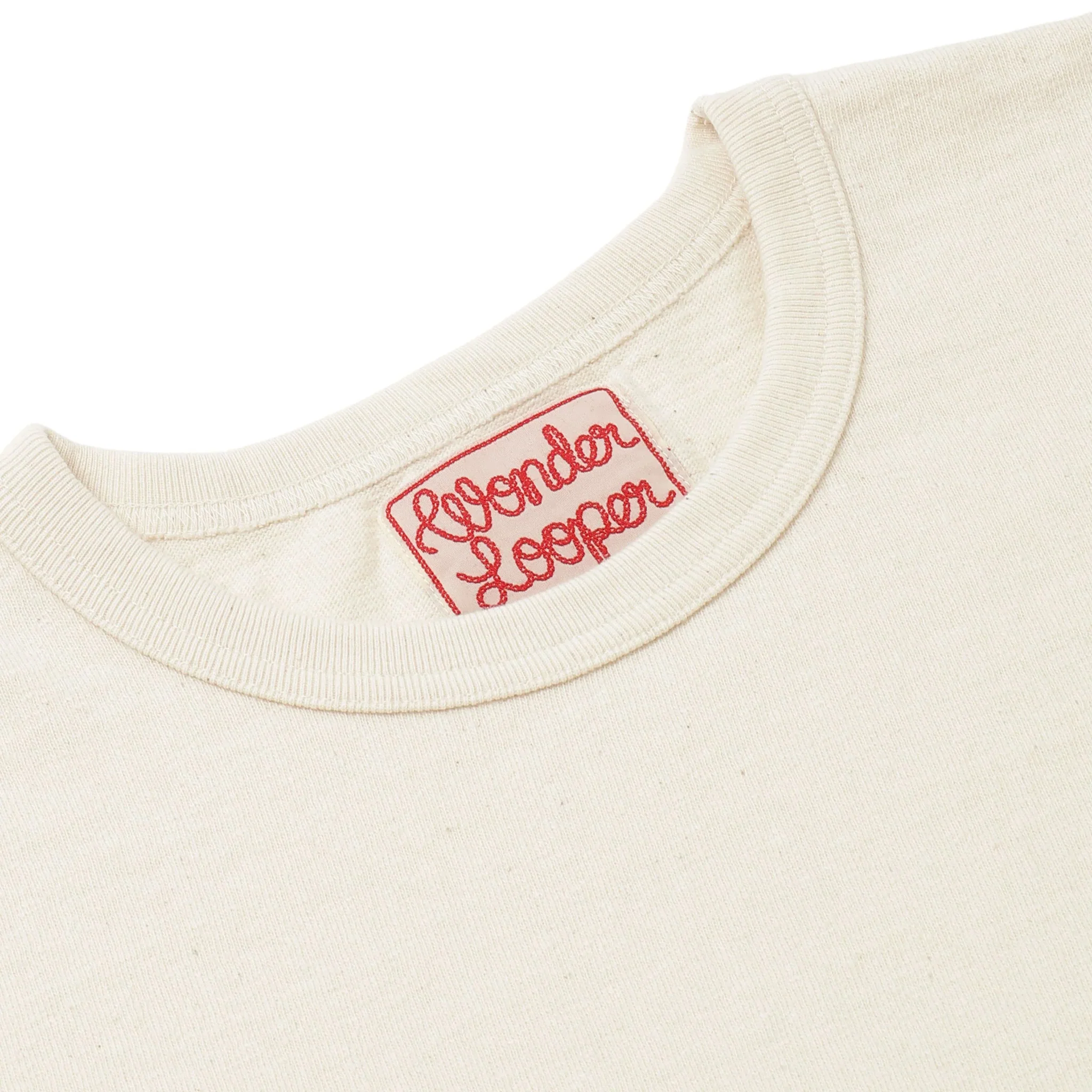 ELS Recycled Cotton Slub T-Shirt - Ecru - Image 3
