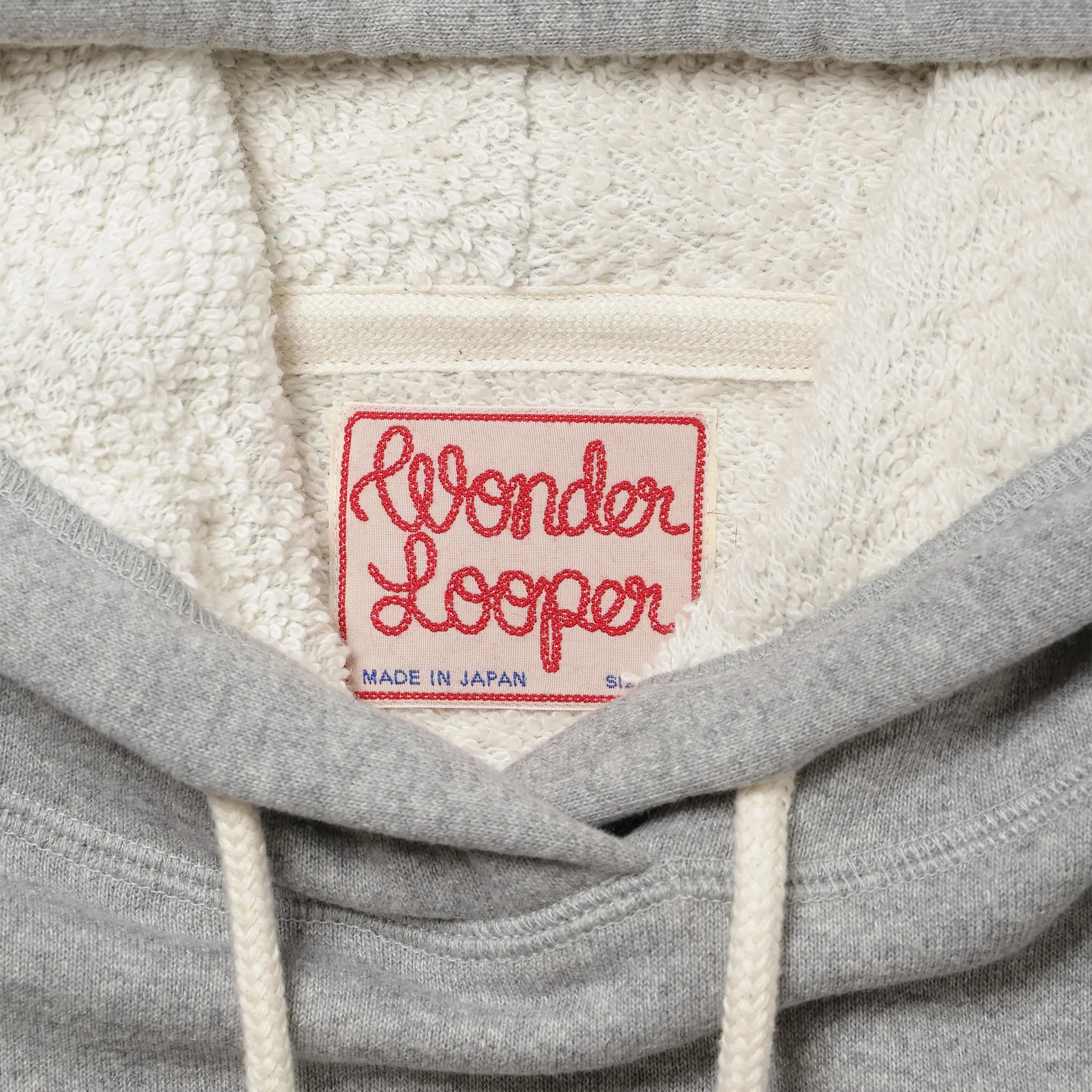 Pullover Hoodie - Super Looper French Terry - Heather Grey - Image 3