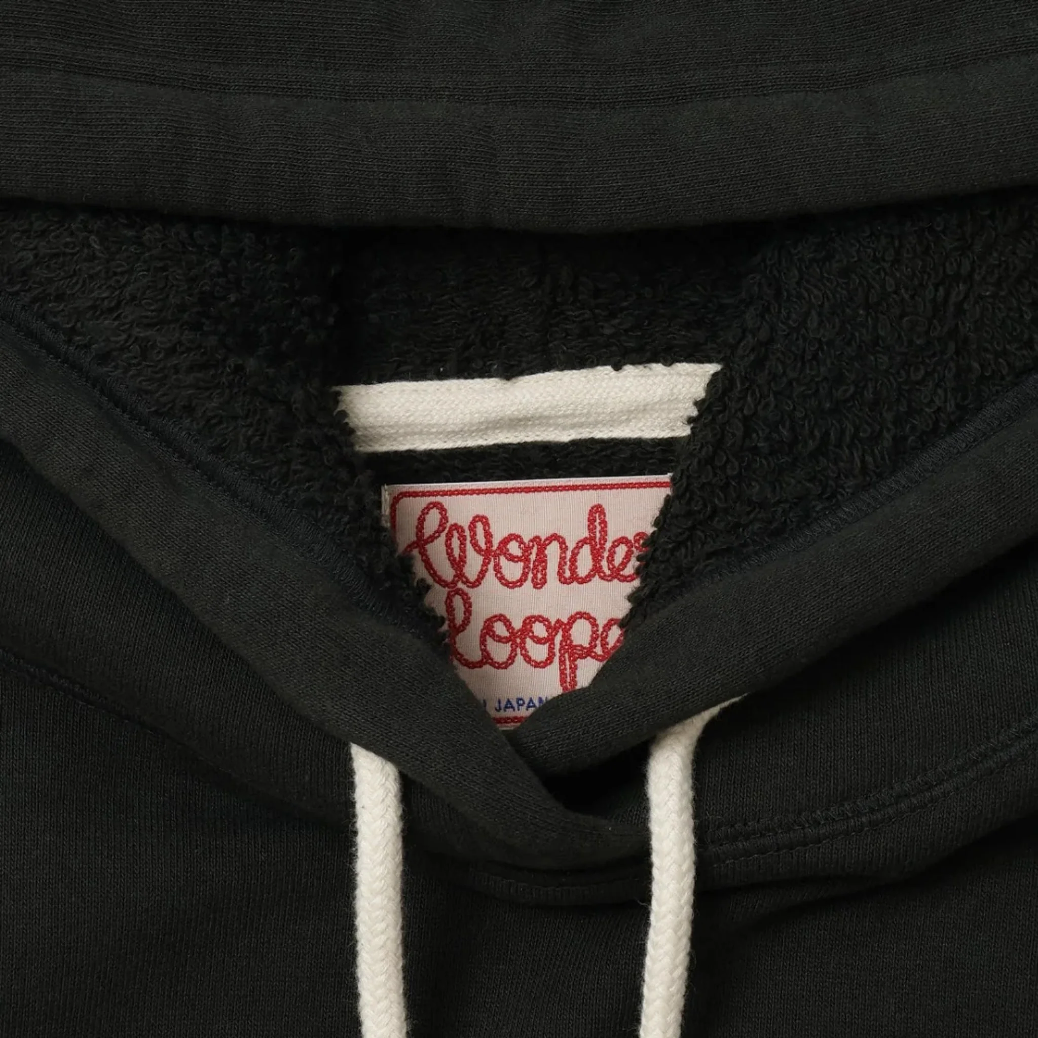 Pullover Hoodie - Super Looper French Terry - Sumi Black - Image 3