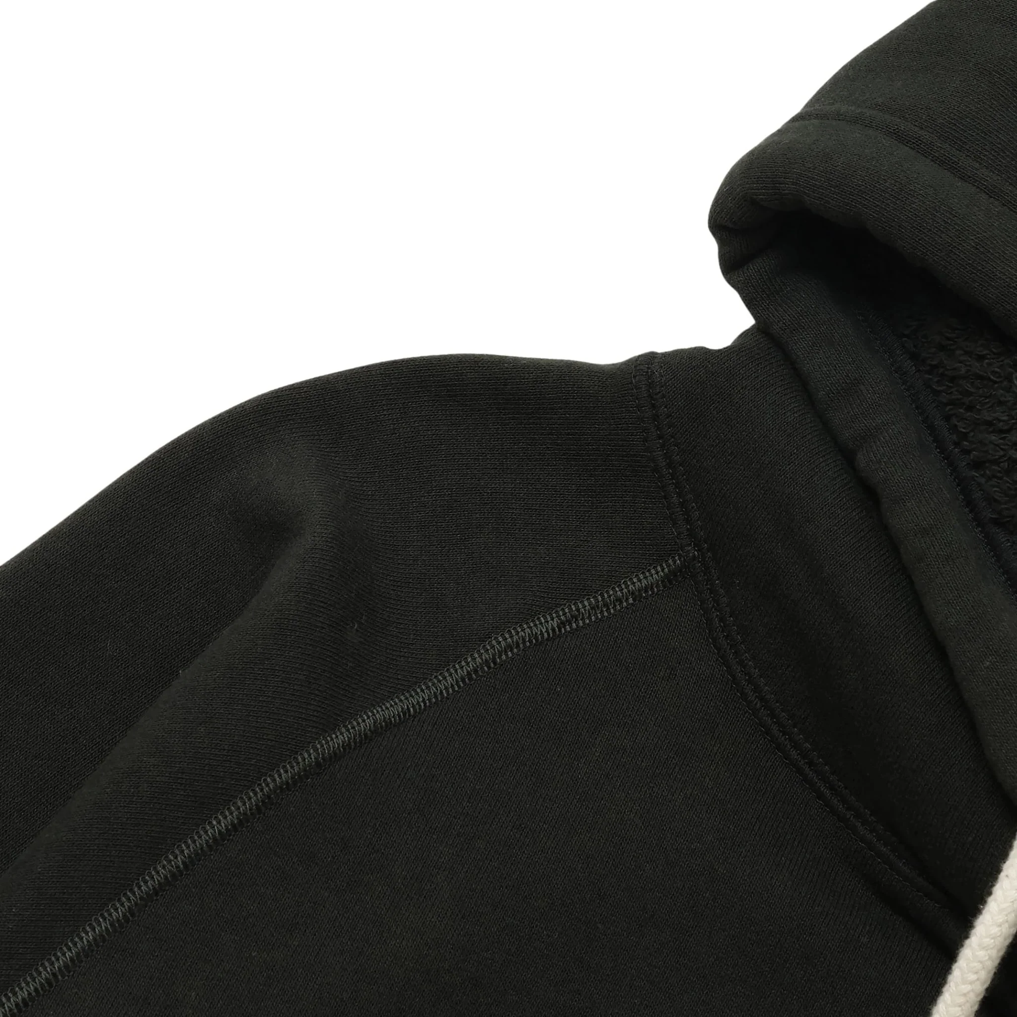 Pullover Hoodie - Super Looper French Terry - Sumi Black - Image 5